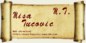 Miša Tucović vizit kartica